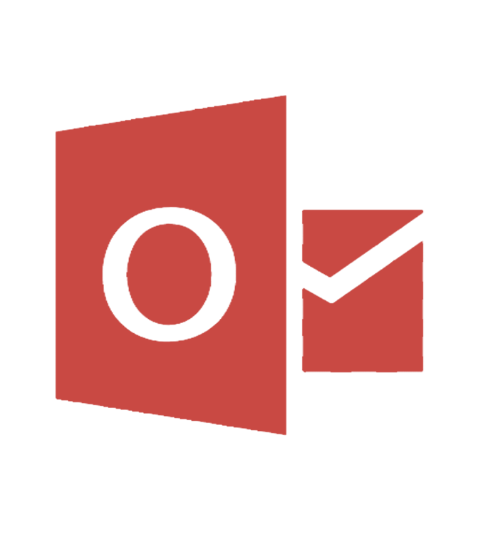 Light-coloured Outlook logo